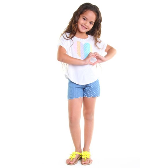 NEW Haven Girl 2pc Summer Tee Shorts‎ Outfit 10/12